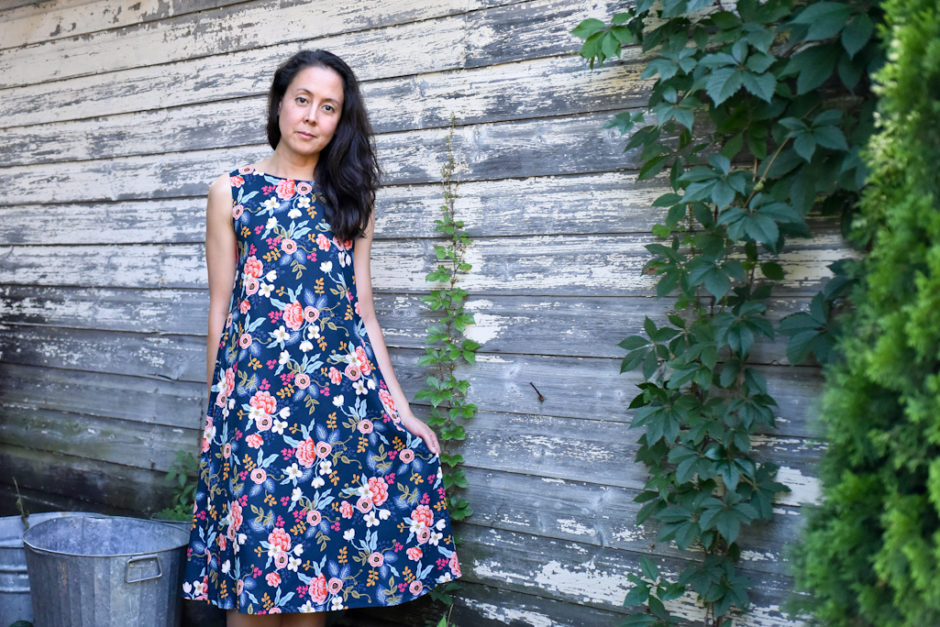 TRAPEZE DRESS : LES FLEURS